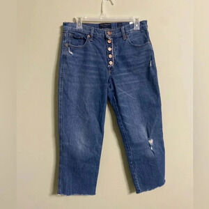 Lucky Brand Mid Rise Straight Denim Jeans Exposed Button Fly Size Size 8/29